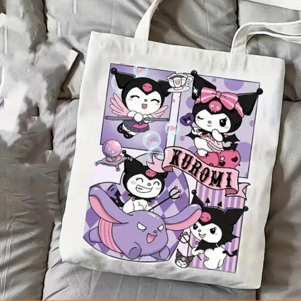 Kuromi (Hello Kitty) Canvas Tote Bag NWOT